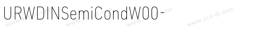 URWDINSemiCondW00字体转换