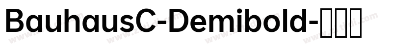 BauhausC-Demibold字体转换