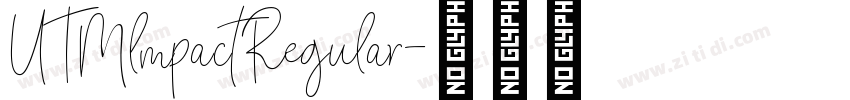 UTMlmpactRegular字体转换