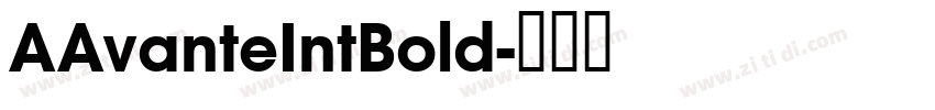 AAvanteIntBold字体转换