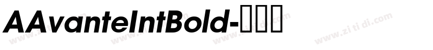 AAvanteIntBold字体转换