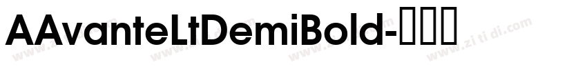 AAvanteLtDemiBold字体转换