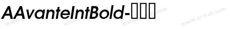 AAvanteIntBold字体转换