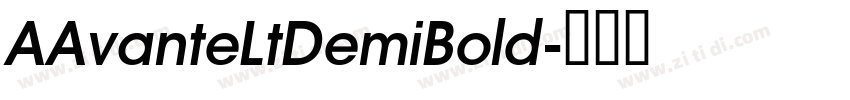 AAvanteLtDemiBold字体转换