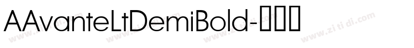 AAvanteLtDemiBold字体转换