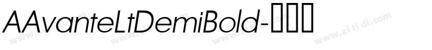 AAvanteLtDemiBold字体转换