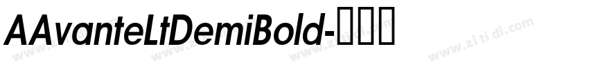 AAvanteLtDemiBold字体转换
