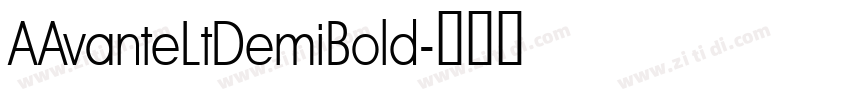 AAvanteLtDemiBold字体转换