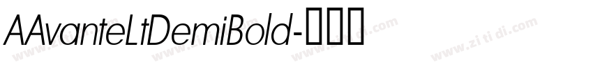 AAvanteLtDemiBold字体转换