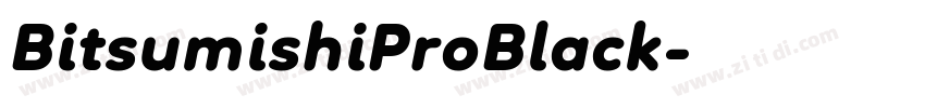 BitsumishiProBlack字体转换