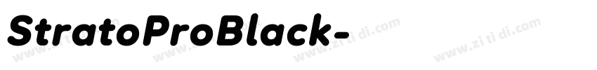 StratoProBlack字体转换