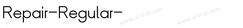 Repair-Regular字体转换