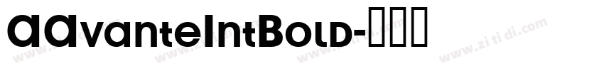 AAvanteIntBold字体转换