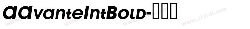 AAvanteIntBold字体转换