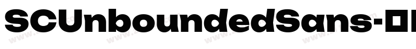 SCUnboundedSans字体转换