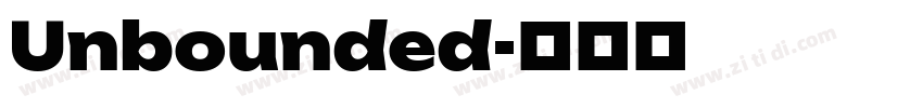 Unbounded字体转换