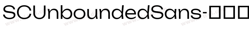 SCUnboundedSans字体转换