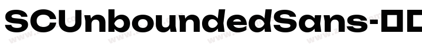 SCUnboundedSans字体转换