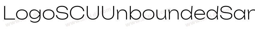 LogoSCUUnboundedSans字体转换