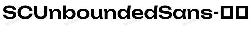 SCUnboundedSans字体转换