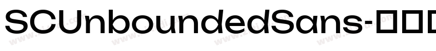 SCUnboundedSans字体转换