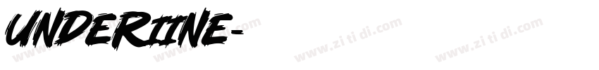 UnderIine字体转换