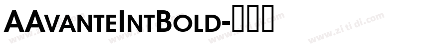 AAvanteIntBold字体转换