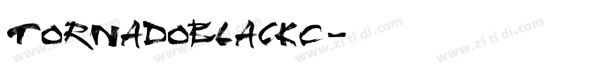 TornadoBlackC字体转换