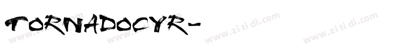 TornadoCyr字体转换