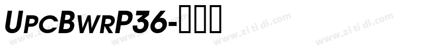 UpcBwrP36字体转换