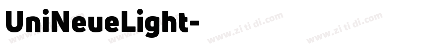 UniNeueLight字体转换