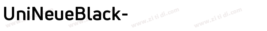 UniNeueBlack字体转换