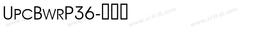 UpcBwrP36字体转换
