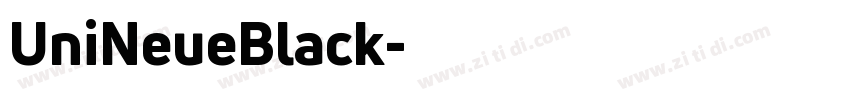 UniNeueBlack字体转换