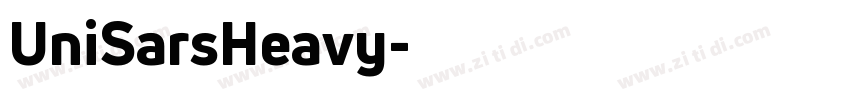 UniSarsHeavy字体转换