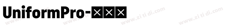 UniformPro字体转换