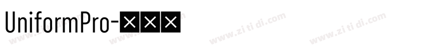 UniformPro字体转换