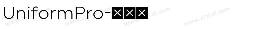 UniformPro字体转换