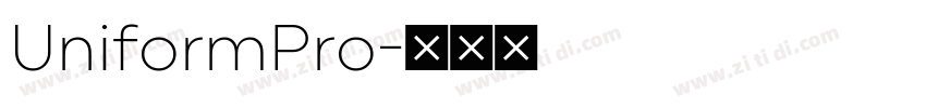 UniformPro字体转换