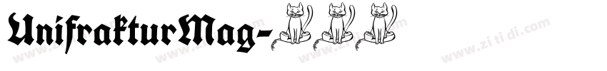 UnifrakturMag字体转换