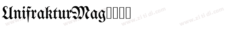 UnifrakturMag字体转换