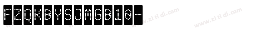 FZQKBYSJMGB10字体转换