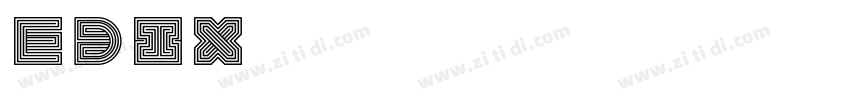 EDIX英文字体字体转换