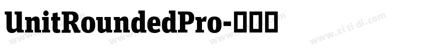 UnitRoundedPro字体转换