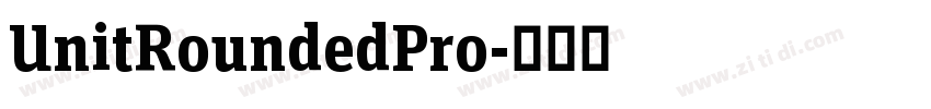 UnitRoundedPro字体转换