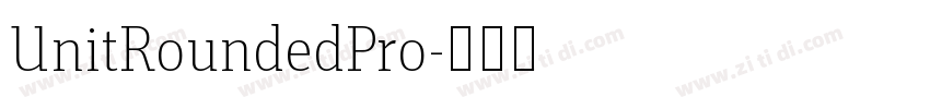 UnitRoundedPro字体转换