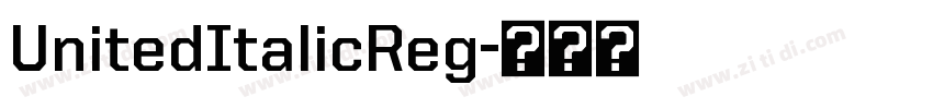 UnitedItalicReg字体转换