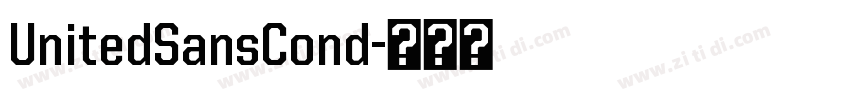 UnitedSansCond字体转换