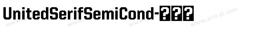 UnitedSerifSemiCond字体转换