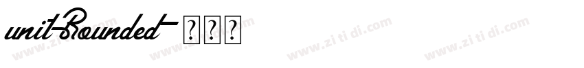 unitRounded字体转换